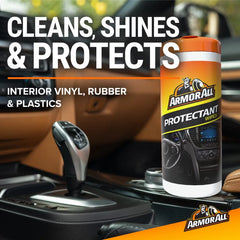Armor All 50ct Original Protectant Wipes Automotive Protector: Car Interior Cleaning, UV & Aging Prevention, Non-Abrasive