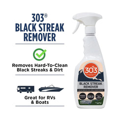 303 Products Black Streak Remover - Removes Black Streaks and Dirt, Provides A Clean, Streak-Free Finish on RVs, Campers, Pop-Ups, Motorhomes & Boats