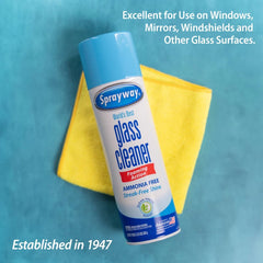 Sprayway Glass Cleaner Ammonia Free Aerosol - 19oz: Fresh Scent, Windows & Mirrors, Streak-Free