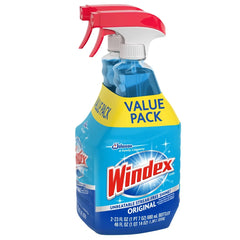 Windex Original Blue Window and Glass Cleaner Spray - 23oz/2pk