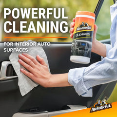 Armor All 3pk 30ct Triple Pack Protectant/Cleaning/Glass Wipes Automotive Interior Cleaner: Car Cleaning Supplies, UV Protection, Non-Abrasive