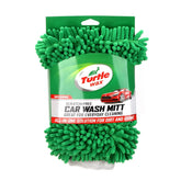 Turtle Wax Microfiber Car Wash Mitt: Green Polyester Automotive Detail Tool for Cars, Trucks, Boats & Motorcycles