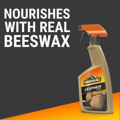 Armor All 16oz Leather Care with Beeswax Automotive Interior Cleaner: Car Cleaning Supplies, Leather Conditioner, Non-Abrasive