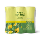 Lemon & Mint Multi-Surface Cleaning Wipes - 105ct/3pk -Everspring™