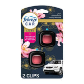 Febreze Car Air Freshener - Japanese Cherry Blossom - 0.14 fl oz/2pk: Oil, Non-Powered