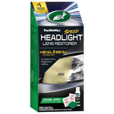 Turtle Wax Headlight Lens Restorer Kit: Liquid Cleaner for Headlamp Refurbishment & Conditioning, Prevents Discoloration