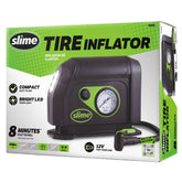 Slime 12V Tire Inflator with Dial: Portable Automotive Car Accessory, Black, 1 Year Warranty
