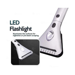 Zone Tech Heated Car Window Snow/Ice Scraper with Light - Extendable 12V LED Light Heated Ice/Snow Scraper with 15.8 feet Long Cord