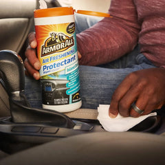 Armor All 25ct Protectant Wipes Tranquil Skies Automotive Protector: Car Cleaner, Prevents Fading & Cracking, No Water Needed