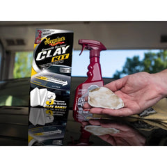Meguiars 16oz Smooth Surface Clay Kit: Auto Clay Bar for Car Detailing, Removes Dirt, Scented Automotive Cleaning Kit