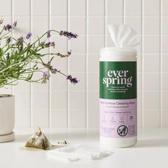 Lavender & Bergamot Multi Surface Cleaning Wipes - 35ct - Everspring™