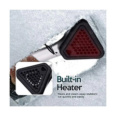 Zone Tech Heated Car Window Snow/Ice Scraper with Light - Extendable 12V LED Light Heated Ice/Snow Scraper with 15.8 feet Long Cord
