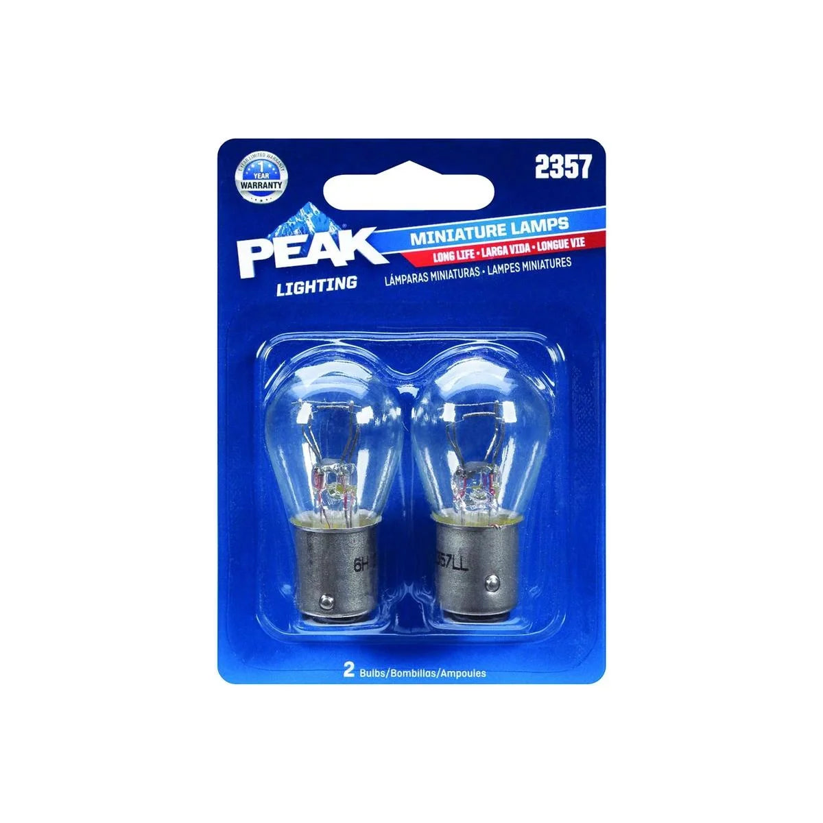 Peak Incandescent Parking/Stop/Tail/Turn Miniature Automotive Bulb 2357