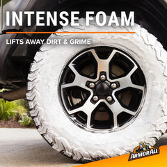 Armor All 20oz Tire Foam Automotive Wheel Cleaner: Unscented Car Cleaning Supplies, No Water Needed, Prevents Fading