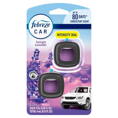Febreze Car Air Fresheners - Twilight Lavender - 2ct: Oil, Non-Powered