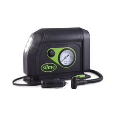 Slime 12V Tire Inflator with Dial: Portable Automotive Car Accessory, Black, 1 Year Warranty