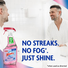 Windex Fog Shield - Anti Fog Spray and Glass Cleaner - 23 fl oz: Ammonia-Free, Liquid Form, Windows and Mirrors, Water Lily
