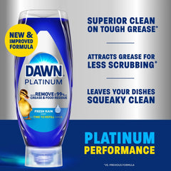 Dawn Platinum Ez Squeeze Liquid Dish Soap Fresh Rain - 24 fl oz