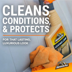 Armor All 16oz Leather Care with Beeswax Automotive Interior Cleaner: Car Cleaning Supplies, Leather Conditioner, Non-Abrasive