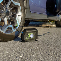 Slime 12V Tire Inflator with Dial: Portable Automotive Car Accessory, Black, 1 Year Warranty