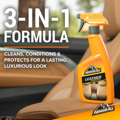 Armor All 16oz Leather Care Automotive Protector: Vehicle Leather Conditioner & Cleaner, Car Interior Protection Liquid
