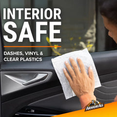 Armor All 25ct Orange Cleaning Wipes: Non-Abrasive Automotive Interior Cleaners, Car Cleaning Wipes, Removes Dirt
