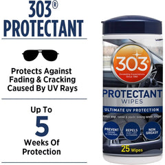 303 Products 30397303 Auto Protectant Wipes - 25 Count