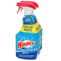 Windex Original Blue Window and Glass Cleaner Spray - 23oz/2pk