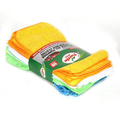 Turtle Wax 18pk All Purpose Microfiber Cloths: Multicolor Automotive Cleaning Towels for Cars, Trucks, Boats & Motorcycles