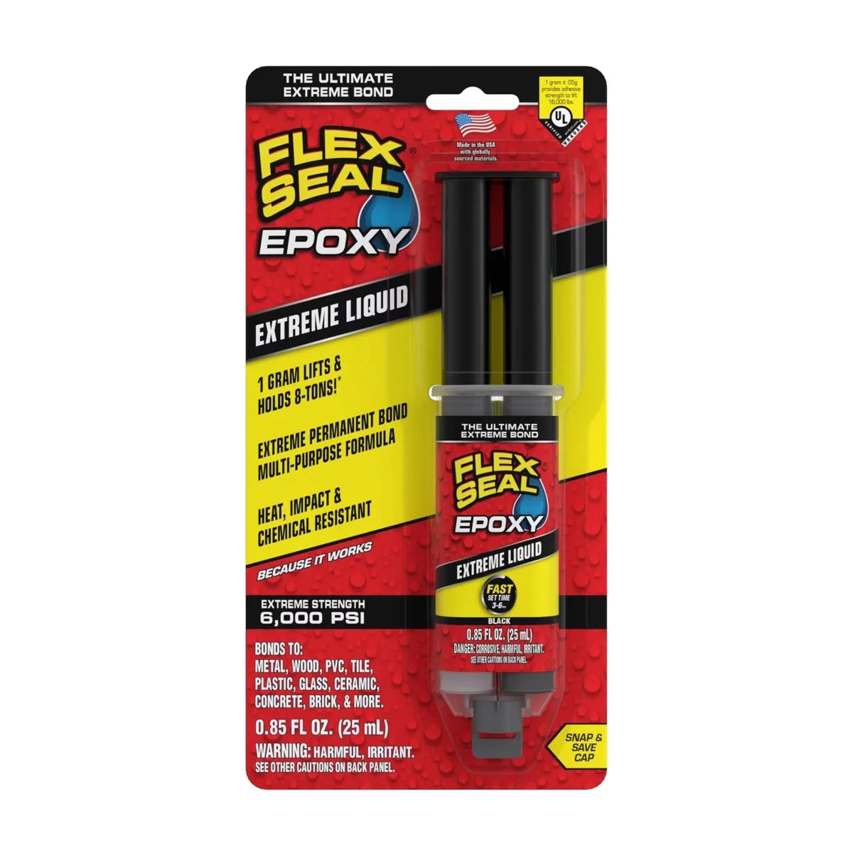 Flex Seal Epoxy, Extreme Liquid, Multi-Purpose, Durable, Permanent, Watertight, Long-Lasting Bond, f