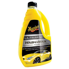 Meguiars 48oz Ultimate Wash & Wax Auto Care Fluid: Car Soap, UV Protection, Prevents Fading & Aging, Berry Scent