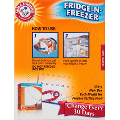 Arm & Hammer Baking Soda Fridge-n-Freezer Odor Absorber - 14oz: Non-Toxic, Air Freshener, Solid Form