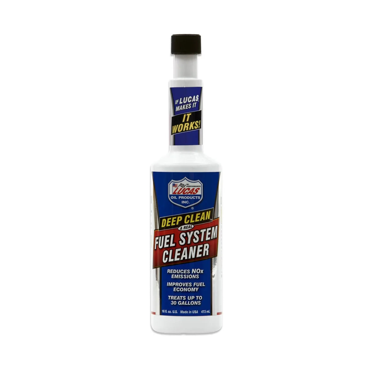 Lucas Oil 16oz Deep Clean Fuel System Cleaner: Gas Cleaner & Emissions Additive for Motor Oil & Automotive Fluids