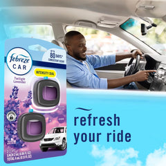 Febreze Car Air Fresheners - Twilight Lavender - 2ct: Oil, Non-Powered