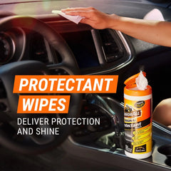 Armor All 2pk 30ct Original Protectant/Glass Wipes Automotive Protector: Car Cleaning Supplies, Non-Abrasive, UV Protection
